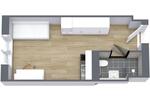 Etagenwohnung Leipzig Mitte - 1 Zimmer, 20 m&sup2;, 460&euro; | Angebot:25395970