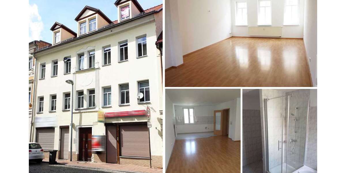 Etagenwohnung Groitzsch - 3 Zimmer, 91 m&sup2;, 628&euro; | Angebot:27063845