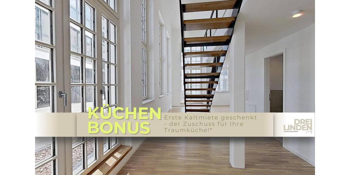Maisonettenwohnung Leipzig Altwest - 2 Zimmer, 75 m&sup2;, 975&euro; | Angebot:24884730