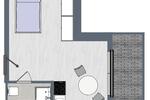Etagenwohnung Leipzig Süd - 1 Zimmer, 35 m&sup2;, 569&euro; | Angebot:25753397