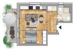 Etagenwohnung Markkleeberg - 2 Zimmer, 43 m&sup2;, 734&euro; | Angebot:25049037